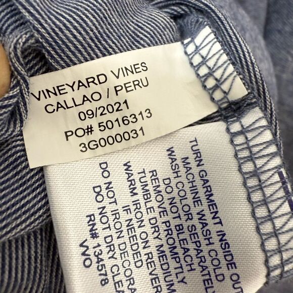 Vineyard Vines Edgartown Polo Blue Gray | Boys XL - Picture 4 of 4